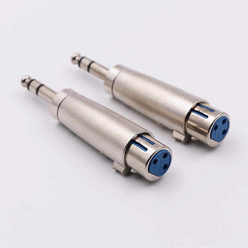 WYMECT 1/4 TRS to XLR Female Adapter Female XLR to 1/4 Stereo Balanced Audio Connector - 2 Pack - Image 2